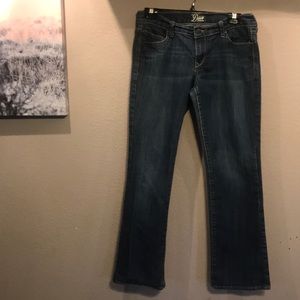 Boot cut blue jeans